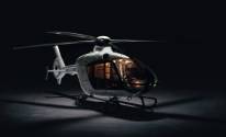 3D вертолет на темном фоне