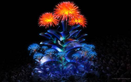 Светящееся растение - 3D