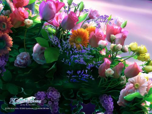 Очень красивые цветы - 3D