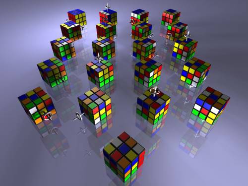 Кибики рубики - 3D