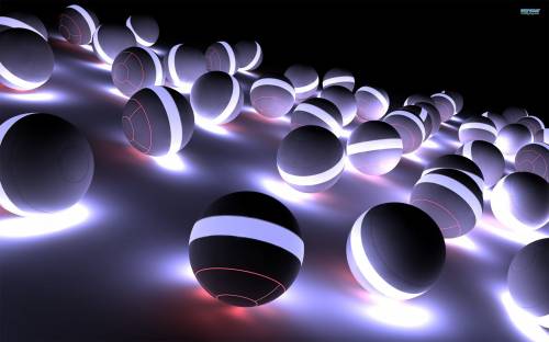 Светящиеся шарики - 3D