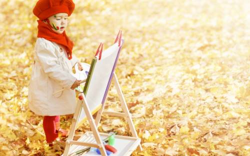 Осень, листья, ребенок - Дети