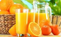 Апельсиновый сок, фрукты
