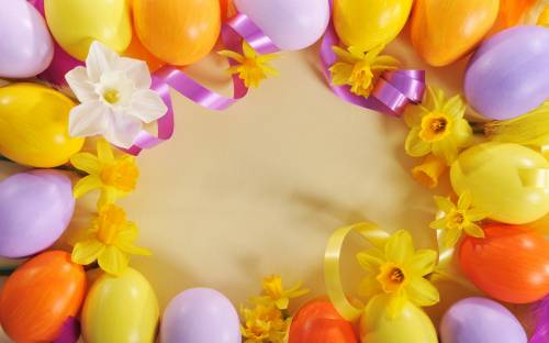 Яйца, пасха, цветы - Еда