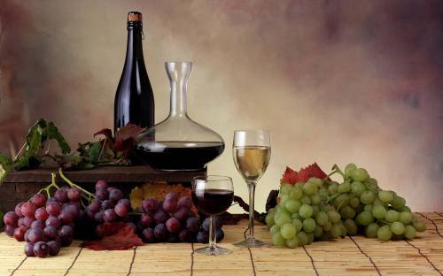 Сорта виноградного вина - Еда