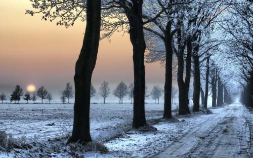 Зимняя дорога фото - Зима