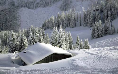 Дом под снегом - Зима