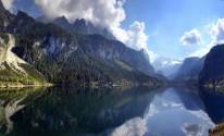 Австрия, облака, отражение