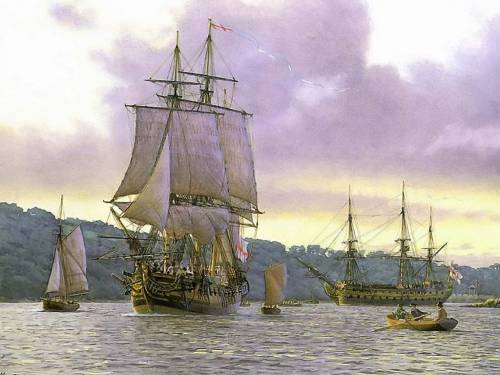 Картины художников с кораблями - Корабли