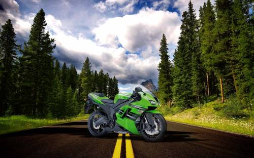 Зеленый мотоцикл - Мотоциклы