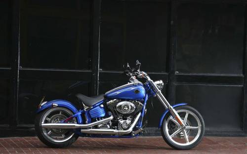 Синий Harley Davidson - Мотоциклы