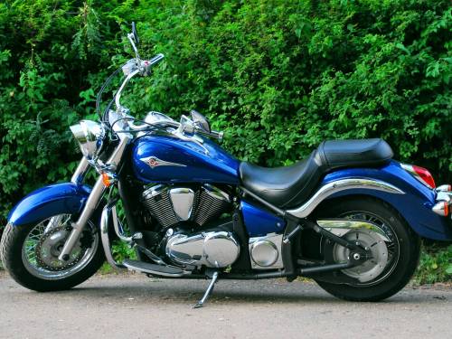 Синий Kawasaki - Мотоциклы