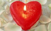 Сердце в виде свечи