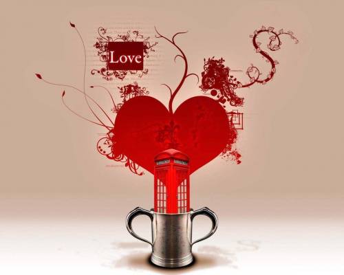 Сердце из чашки - Любовь
