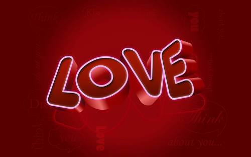 Надпись Love - Любовь