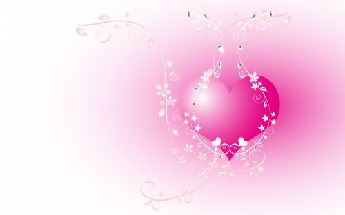 Розовое сердце - Любовь