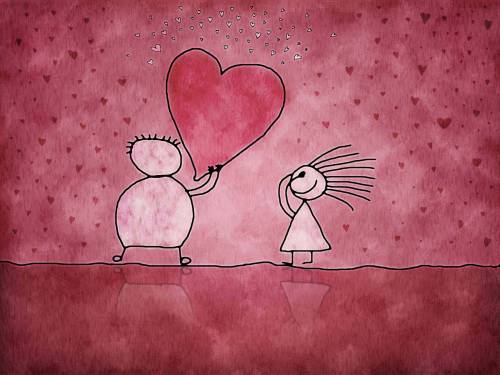 Простой рисунок про любовь - Любовь
