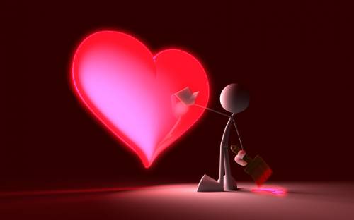 Человечек с сердцем - Любовь
