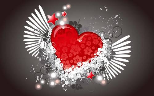 Красно белое сердце - Любовь