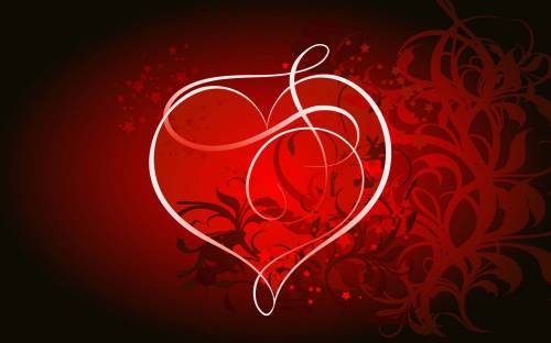 Большое красное сердце - Любовь