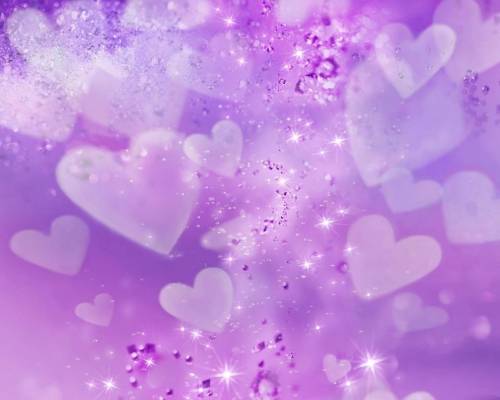 Фиолетовые сердечки - Любовь