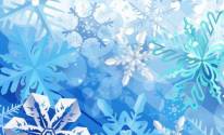 Бело-голубой фон со снежинками