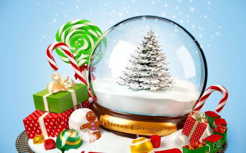 Merry Christmas, игрушки, подарки - Праздники