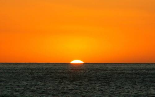 Закат солнца на море - Природа