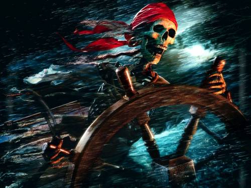 Череп пирата - Прикольные
