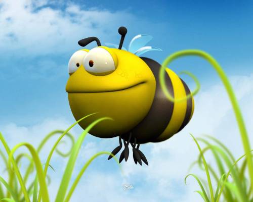 Большая желтая пчела - Прикольные