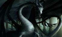 Страшный серый дракон