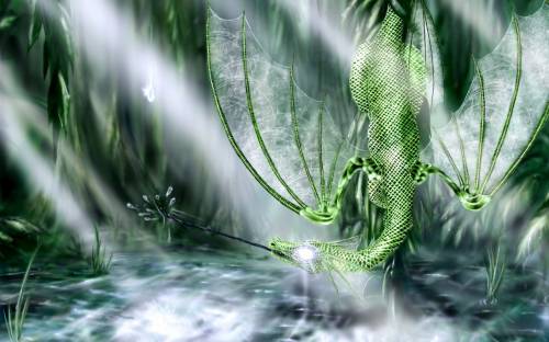 Зеленый дракончик - Фэнтези