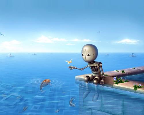 Робот у моря - Детские
