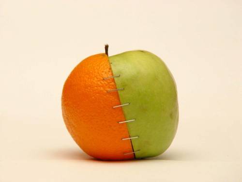 Апельсин и яблоко - Креативные