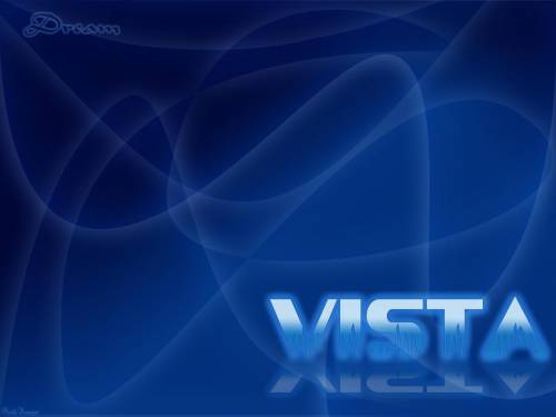 Надпись Vista - Windows