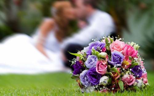 Свадебный букет цветов - Цветы
