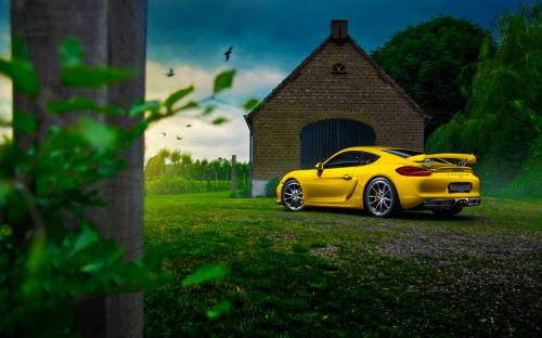 Porsche Cayman Gt4 Yellow - Автомобили