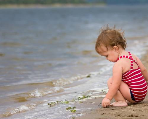 Море, ребенок, девочка - Позитивные