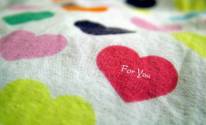 Одеяло, любовь, сердечки