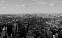 Черно белое фото города