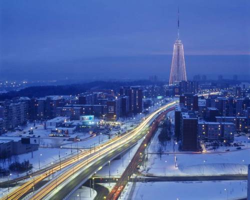Фото зимнего города - Города